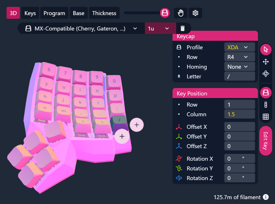 edit key
