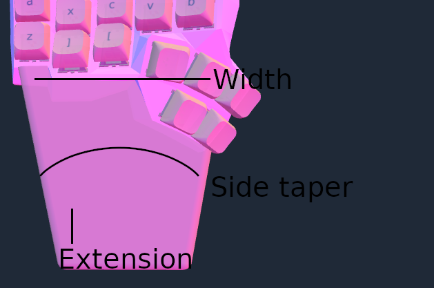 wrist rest settings